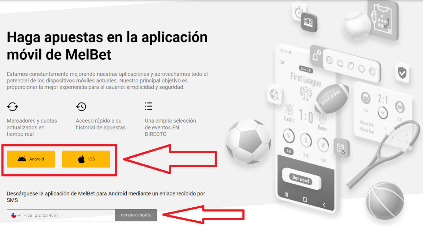 Cómo descargar la aplicación Melbet en Chile